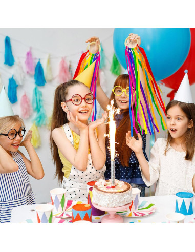 Juego de Cometas de Mano Waldorf 24 Piezas Arcoíris 5.16m