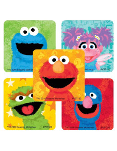 Stickers de Valor SmileMakers Plaza Sésamo - 250 Piezas