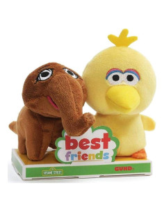 Set de Peluches GUND Calle Sésamo Big Bird y Snuffleupagus