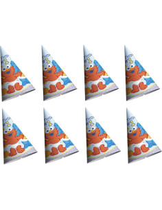 Paquete Fiesta 1er Cumpleaños Plaza Sésamo - 16 Sombreros 2