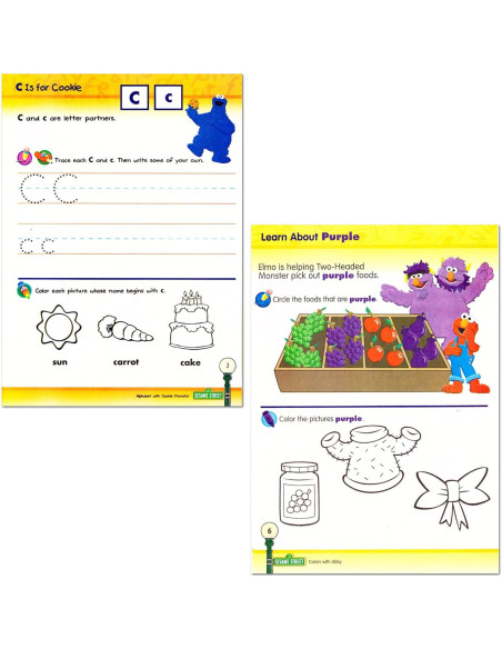 Cuadernos de trabajo Plaza Sésamo - Juego de 4 unidades