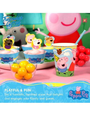 Tazas de papel Peppa Pig 9oz - 16 unidades desechables