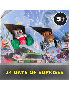 Calendario de Adviento Monster Jam Mini 2024 - 24 Días de Juguetes 2