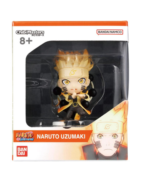 Figura de Anime Naruto Uzumaki 8cm BANDAI Chibi Masters