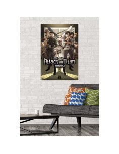 Póster Ataque a los Titanes Temporada 3 Trends 86.4x56.9 cm 2