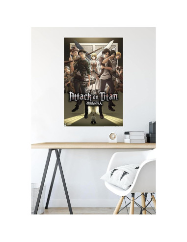 Póster Ataque a los Titanes Temporada 3 Trends 86.4x56.9 cm