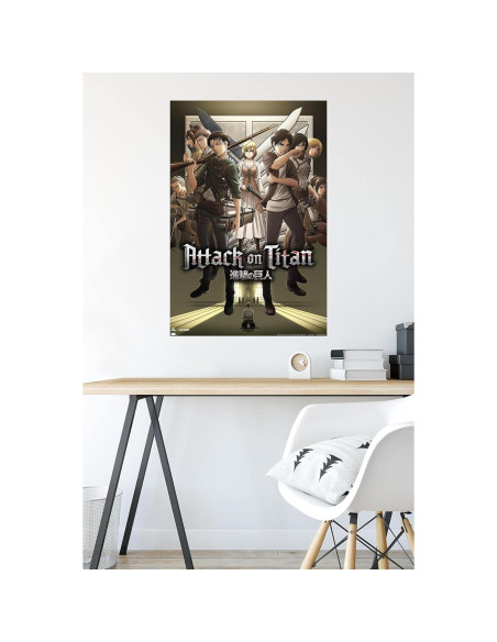 Póster Ataque a los Titanes Temporada 3 Trends 86.4x56.9 cm
