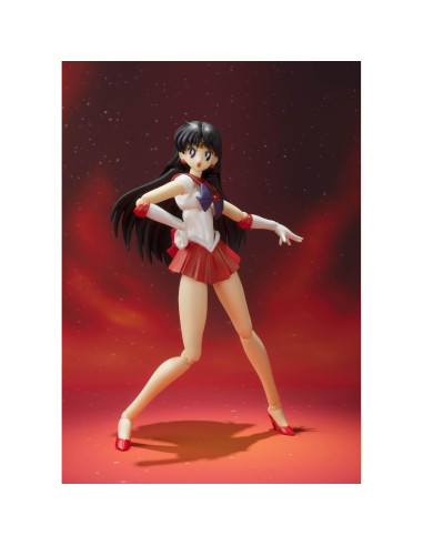 Figura S.H. Figuarts Sailor Mars Bandai 14 cm con Accesorios