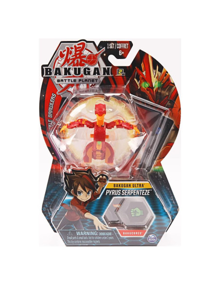 Figura de acción Baku Ultra 7.62 cm con tarjeta de habilidad