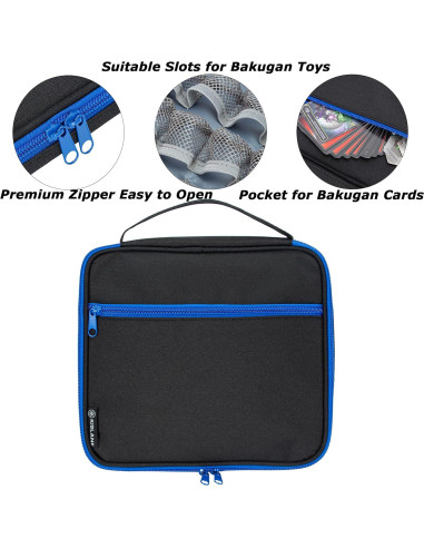 Estuche de Almacenamiento KISLANE para 24 Figuras Bakugan - Negro