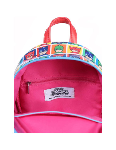 Mochila Mini PJ Masks para Niños - Cuero Sintético 20x25cm