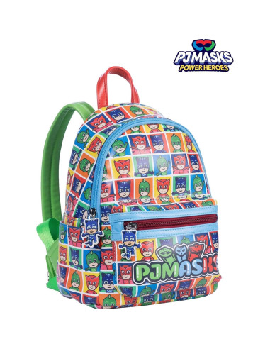 Mochila Mini PJ Masks para Niños - Cuero Sintético 20x25cm