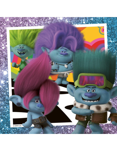 Set de Rompecabezas Trolls 3 Ravensburger 3x49 Piezas 21x21cm