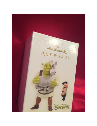 Adorno Hallmark Shrek y Gato con Botas 2006 90.7g