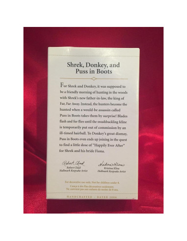 Adorno Hallmark Shrek y Gato con Botas 2006 90.7g