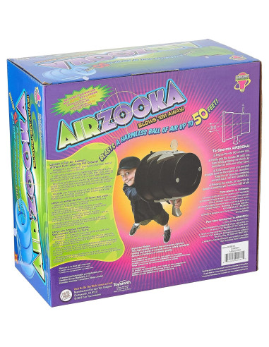 Airzooka Toysmith Juguete Verde - Dispara Bola de Aire Inofensiva