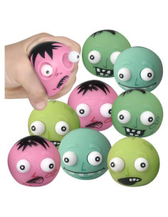 Set de 12 Juguetes Antiestrés Zombie ArtCreativity 5 cm