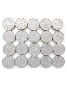 Conjunto de Medallas Cell CSM Kamen Rider OOO Bandai 24 Piezas