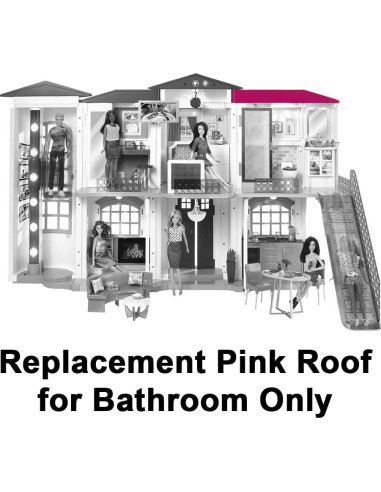 Techo Rosa de Repuesto para Baño Barbie Hello Dreamhouse DPX21
