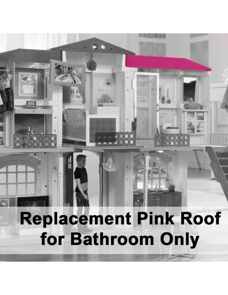 Techo Rosa de Repuesto para Baño Barbie Hello Dreamhouse DPX21