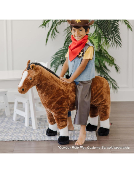 Caballo de Peluche Gigante Melissa & Doug 81 cm Realista Caballo de Peluche Gigante Melissa & Doug 81 cm Realista