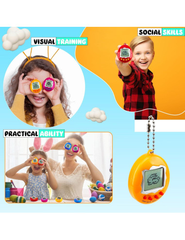 28 Llaveros Electrónicos de Mascotas Virtuales Conagel 5.5 cm