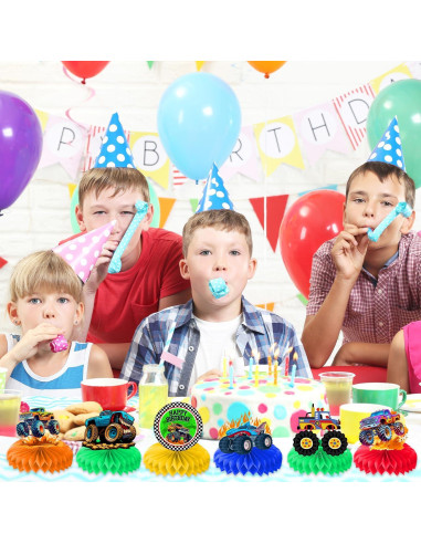 Centros de Mesa de Camión Monstruo 9 Piezas CG Factory