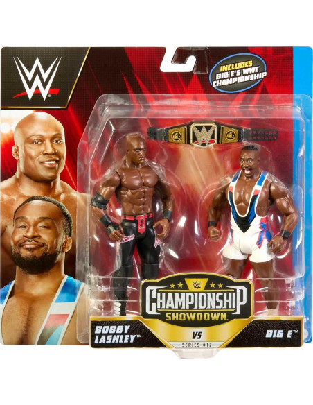 Figura de Acción WWE 2-Pack Mattel Big E y Bobby Lashley 15 cm