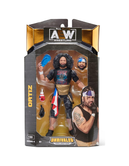 Figura de Acción Ortiz AEW Sin Rival 6.7 cm Jazwares