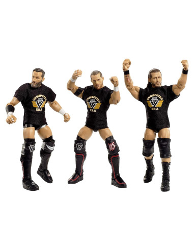Paquete de 3 Figuras de Acción WWE Elite Era Indiscutible