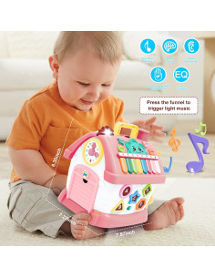 Cubo de Actividades Montessori Ming You 8-en-1 para Bebés 2