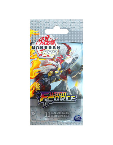 Paquete de Refuerzo Bakugan Pro con 11 Tarjetas Coleccionables