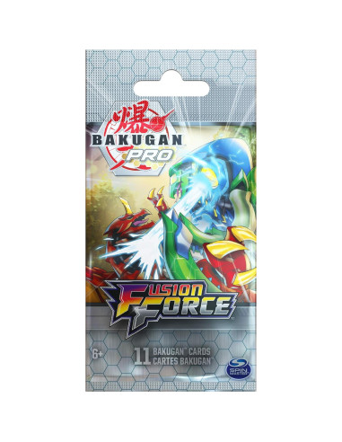 Paquete de Refuerzo Bakugan Pro con 11 Tarjetas Coleccionables