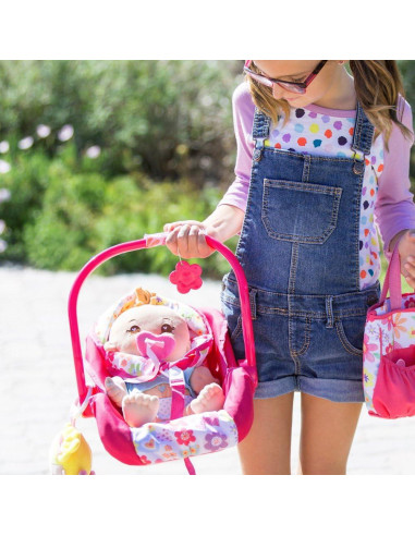 Asiento de Coche para Muñecas Adora Poder Floral - 50.8 cm