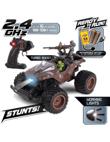 Vehículo RC NKOK Halo Infinite Warthog Mud Hog 35.56cm