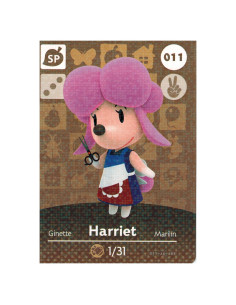 Tarjeta Amiibo Harriet 011/100 Animal Crossing Nintendo