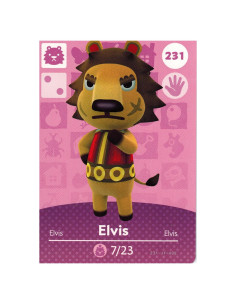 Tarjeta Amiibo Nintendo Animal Crossing Elvis 231/300