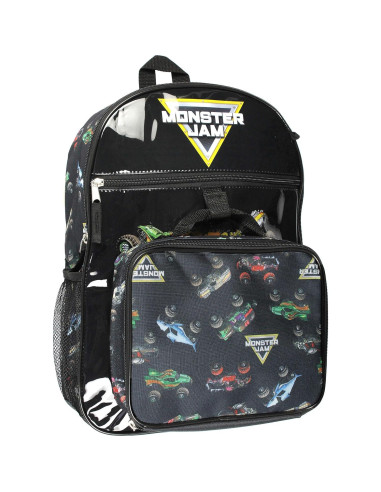 Set de Mochila Monster Jam INTIMO 5 Piezas con Almuerzo