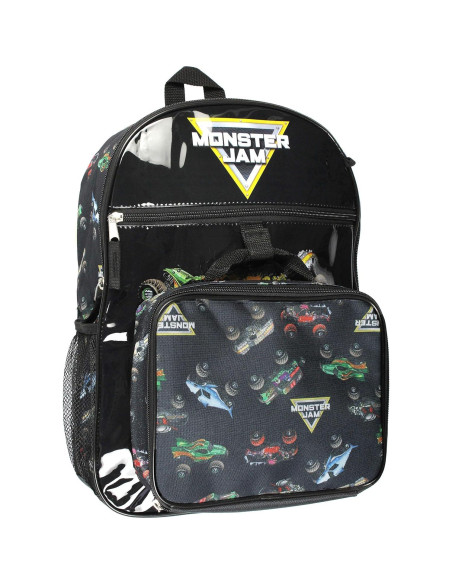 Set de Mochila Monster Jam INTIMO 5 Piezas con Almuerzo