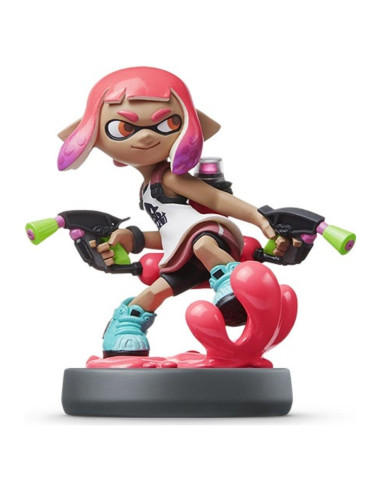 Amiibo Nintendo Chica Inkling Rosa Neón Splatoon 2