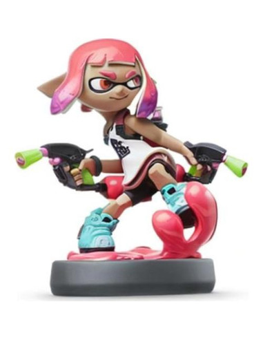Amiibo Nintendo Chica Inkling Rosa Neón Splatoon 2