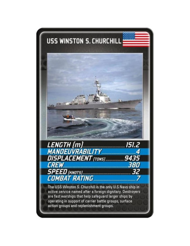 Juego de Cartas Top Trumps Barcos de Guerra - Español
