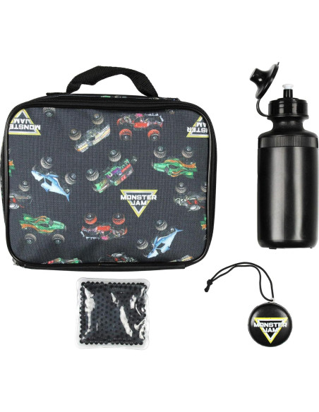 Set de Mochila Monster Jam INTIMO 5 Piezas con Almuerzo
