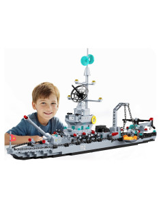 Juego de Bloques de Construcción Acorazado Chodia 6-en-1 70 cm