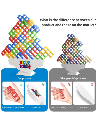 Juego de Bloques de Apilamiento OUXIA 48 Pcs - Diversión Familiar