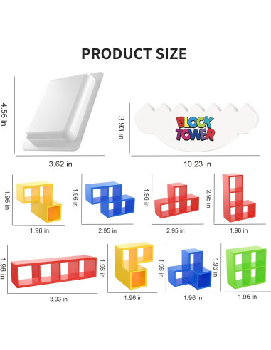 Juego de Bloques de Apilamiento OUXIA 48 Pcs - Diversión Familiar