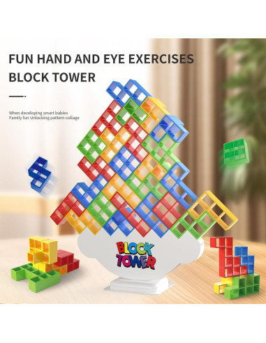 Juego de Bloques de Apilamiento OUXIA 48 Pcs - Diversión Familiar