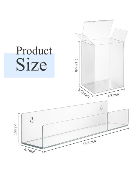 Weysat 50 Protectores Transparentes y 10 Estantes Acrílicos