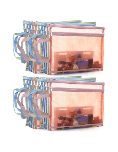 20 Bolsas de Cremallera de Malla ZZFENGKR A4 para Organizar