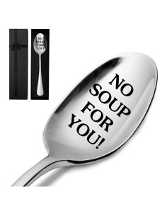 Cuchara de Sopa Divertida Jxubeuro - Acero Inoxidable 17.3 cm